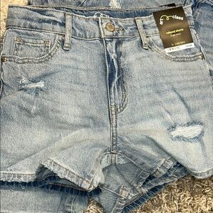 art class Blue Distressed Denim Shorts